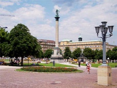 Дворцовая площадь в Штуттгарте